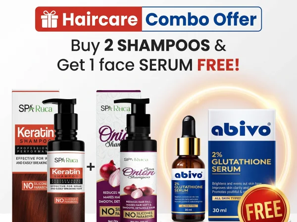 Two shampoo, and a face serum comes free