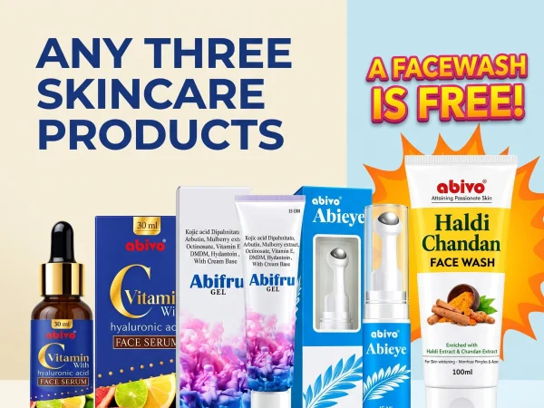 Any three skincare products, and a facewash is free