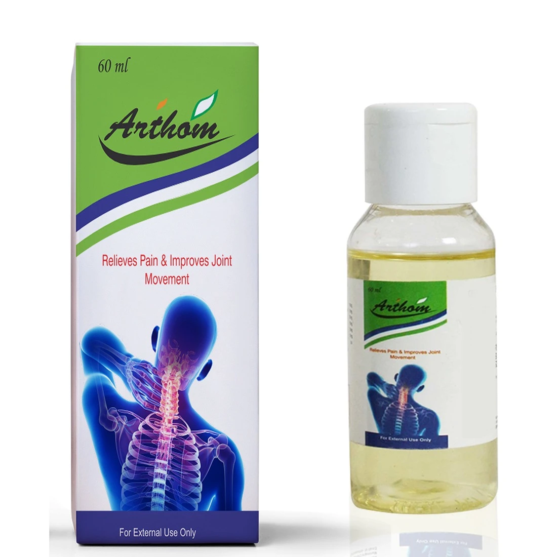 Arthom Oil - Relieves Pain and Improves Joint Movement, 60 ml